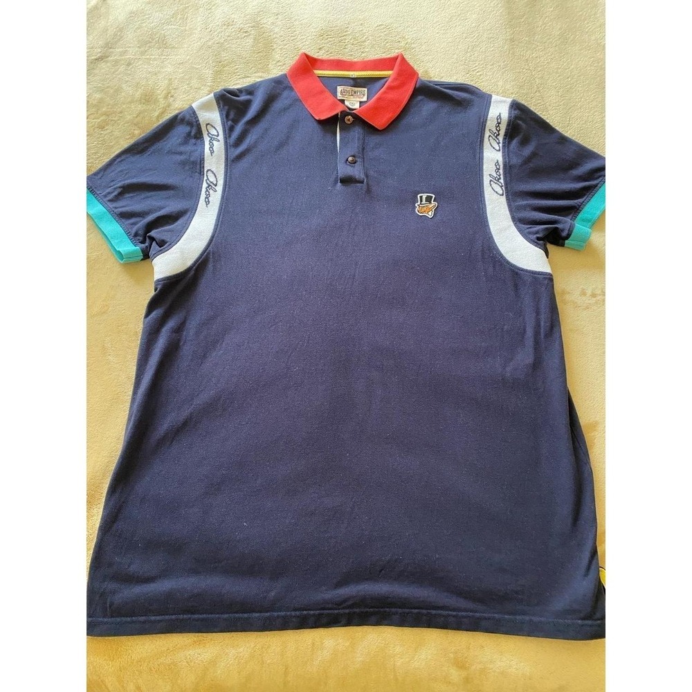 Akoo Fox Shirt Polo Empire Baldwin Men 2XL Preppy s55